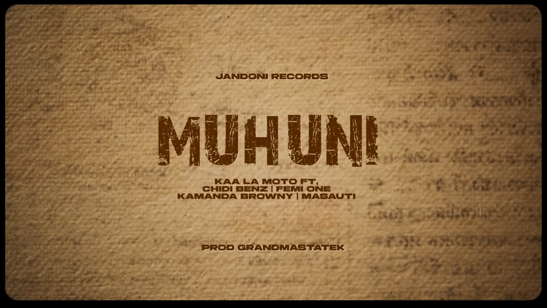 Kaa La Moto - Muhuni Ft. Femi One, Makamanda (Brown), Chid Benz & Masauti